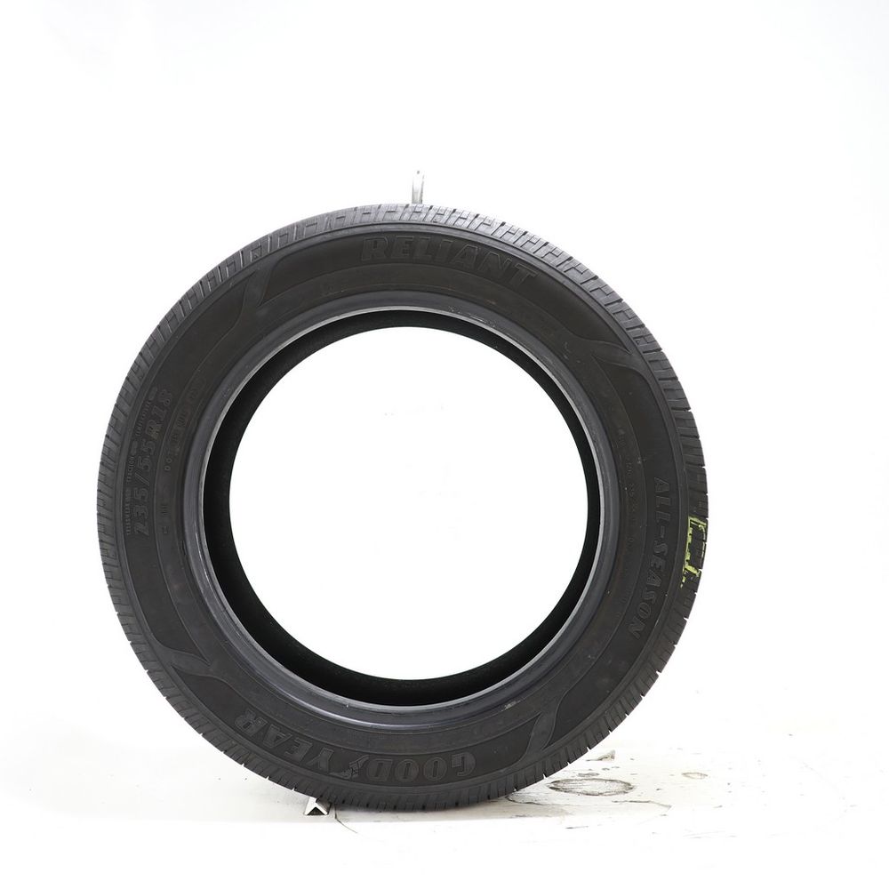 Set of (2) Used 235/55R18 Goodyear Reliant All-season 100V - 6-7.5/32 - Image 3