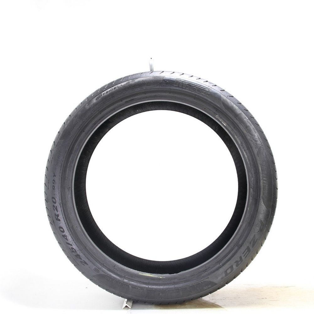 Set of (2) Used 245/40R20 Pirelli P Zero MOE Run Flat 99Y - 8/32 - Image 3