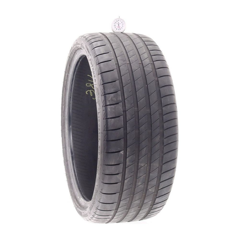 Set of (2) Used 235/35R19 Bridgestone Potenza S005 91Y - 6.5-7/32 - Image 1