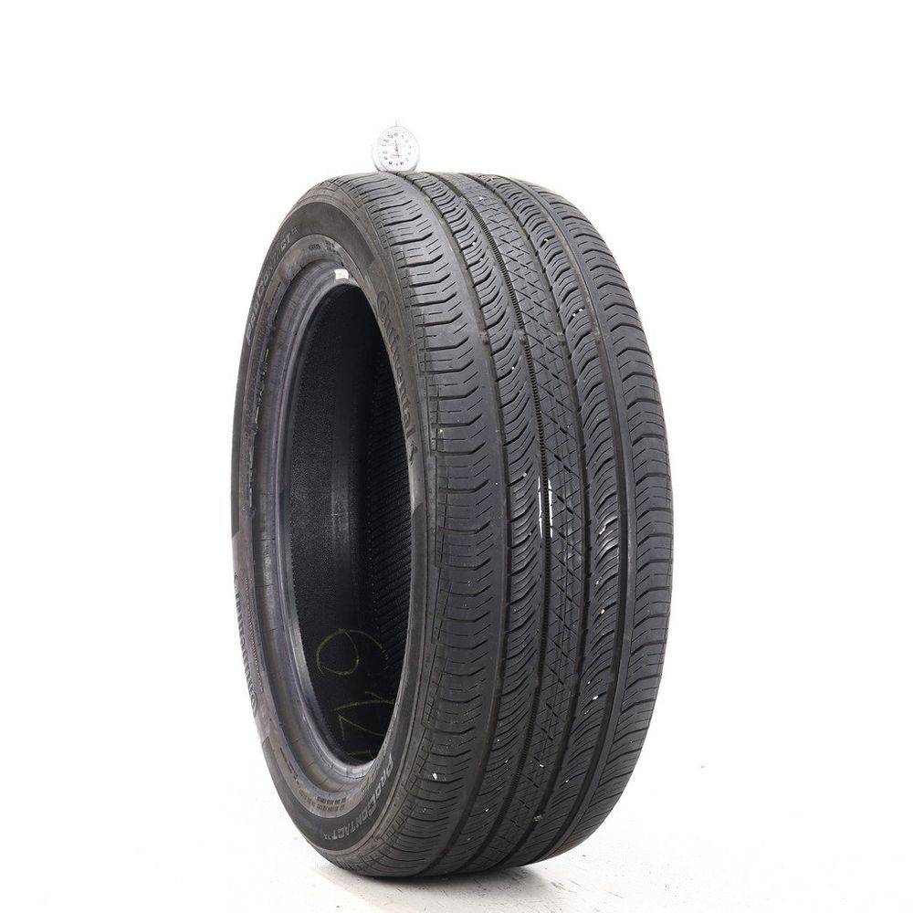 Set of (2) Used 235/50R19 Continental ProContact TX 99H - 6-7/32 - Image 1