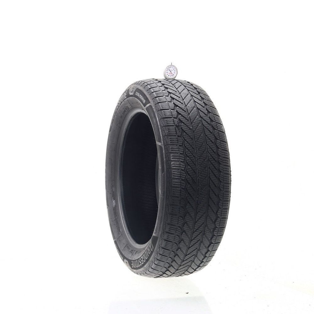 Set of (2) Used 225/55R18 Bridgestone WeatherPeak 98V - 5-6.5/32 - Image 1