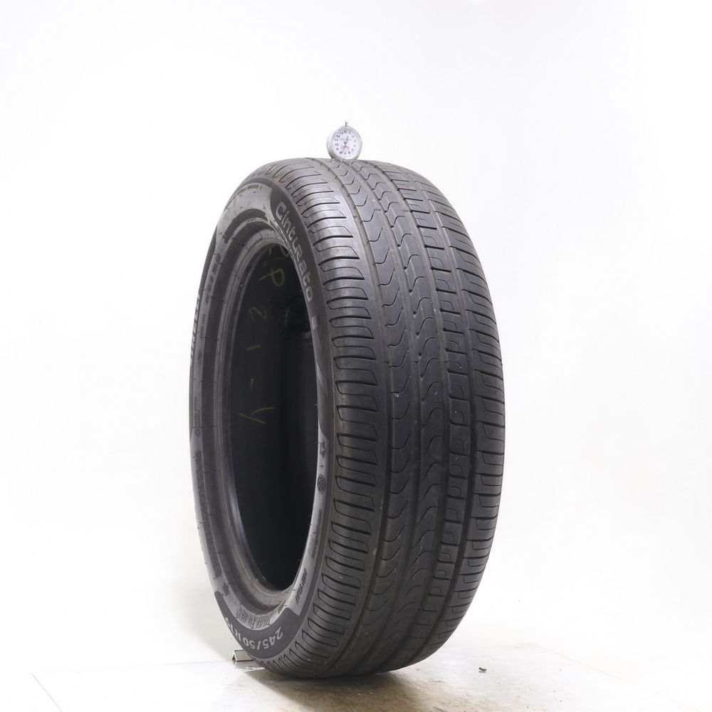 Set of (4) Used 245/50R19 Pirelli Cinturato P7 Run Flat 105W - 6.5-7.5/32 - Image 4