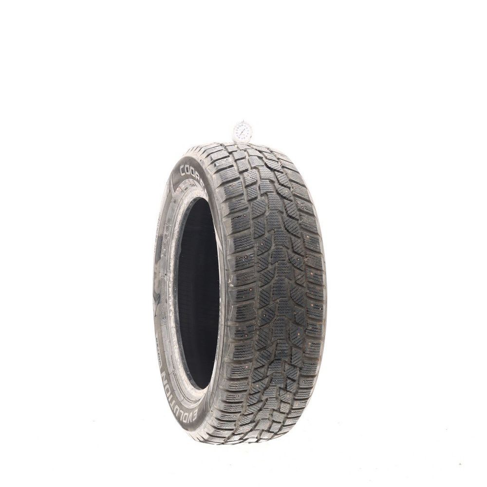 Set of (2) Used 215/60R17 Cooper Evolution Winter Studded 96T - 8-9/32 - Image 1