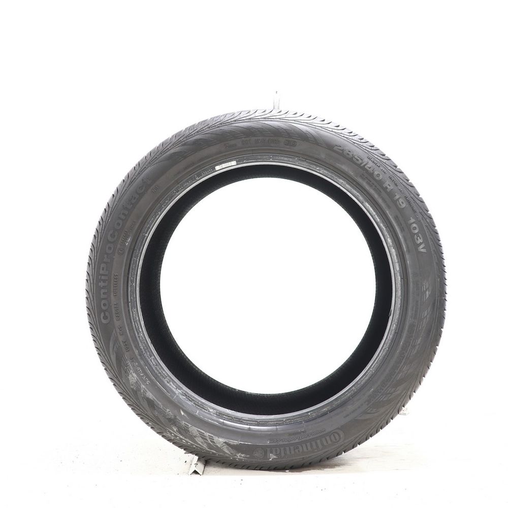 Set of (2) Used 285/40R19 Continental ContiProContact N1 103V - 5/32 - Image 3