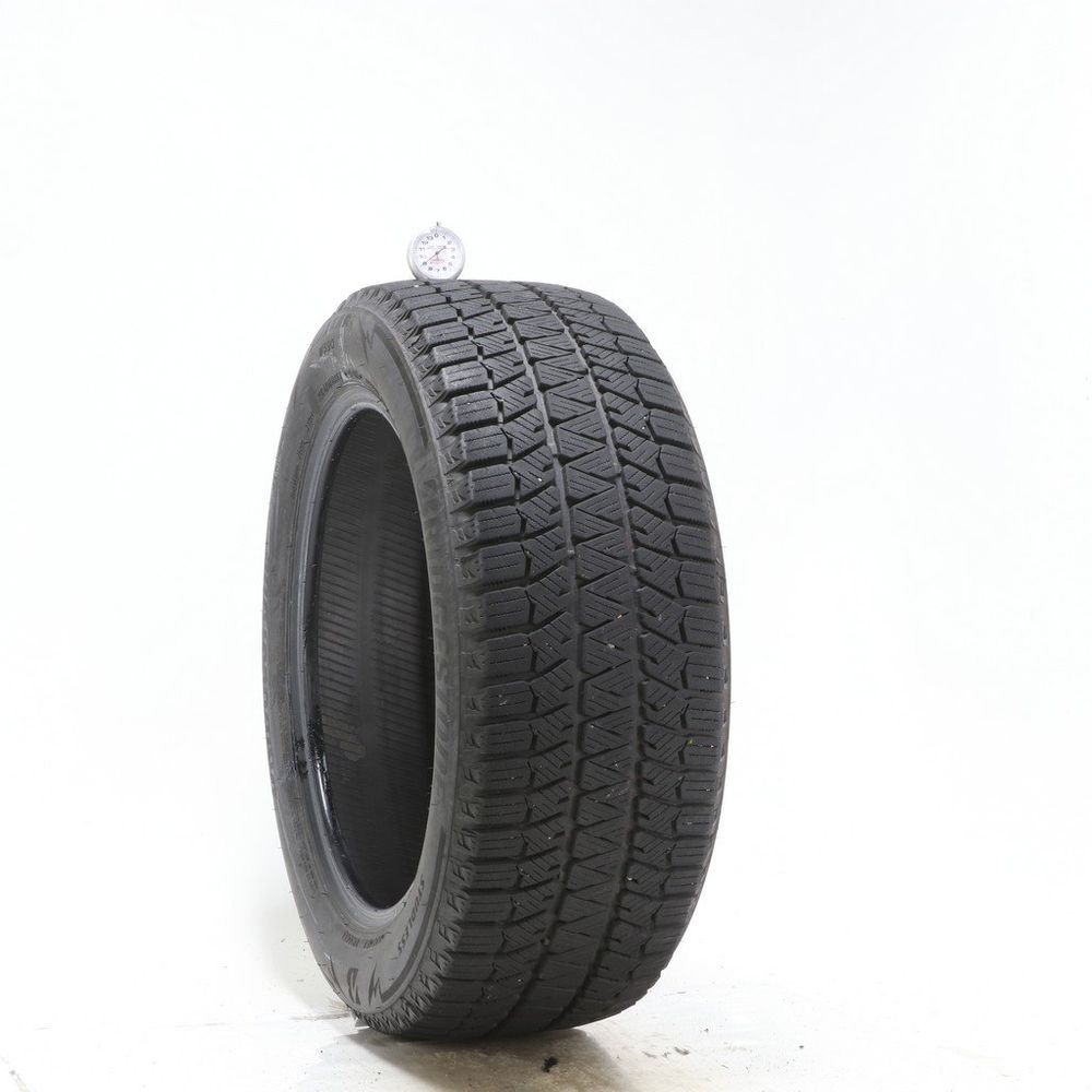 Set of (2) Used 215/55R17 Bridgestone Blizzak WS90 Studless 94H - 9-9.5/32 - Image 1