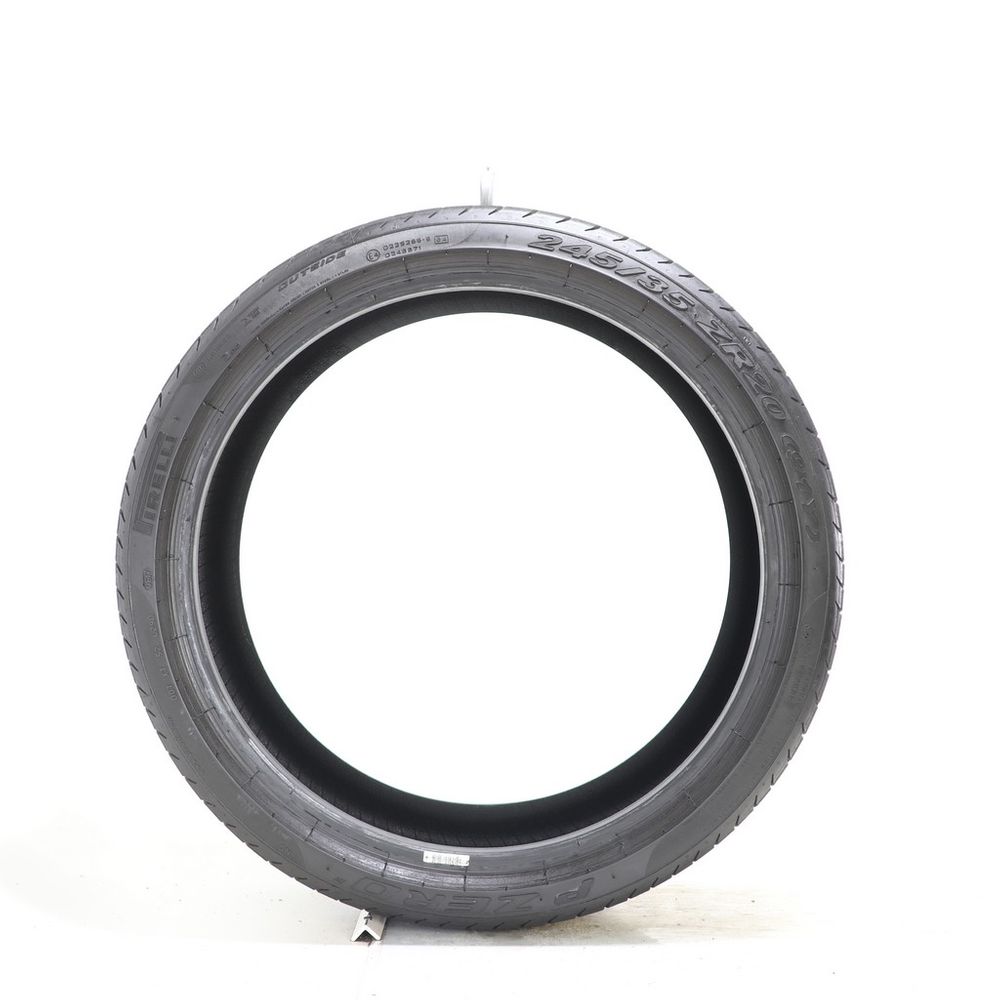 Set of (2) Used 245/35ZR20 Pirelli P Zero NO 91Y - 7.5-8/32 - Image 3