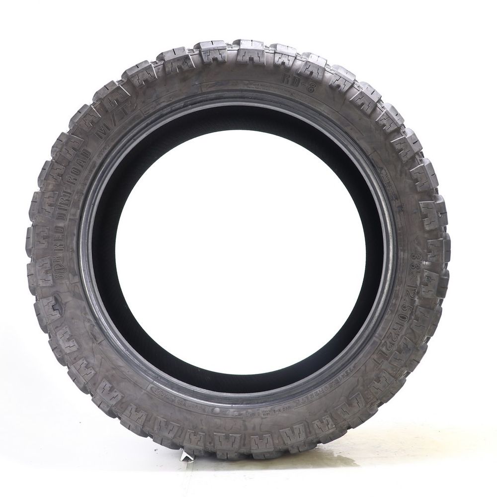 Set of (2) Used LT 33X12.5R22 Red Dirt Road RD-8 M/T 109Q E - 15/32 - Image 3