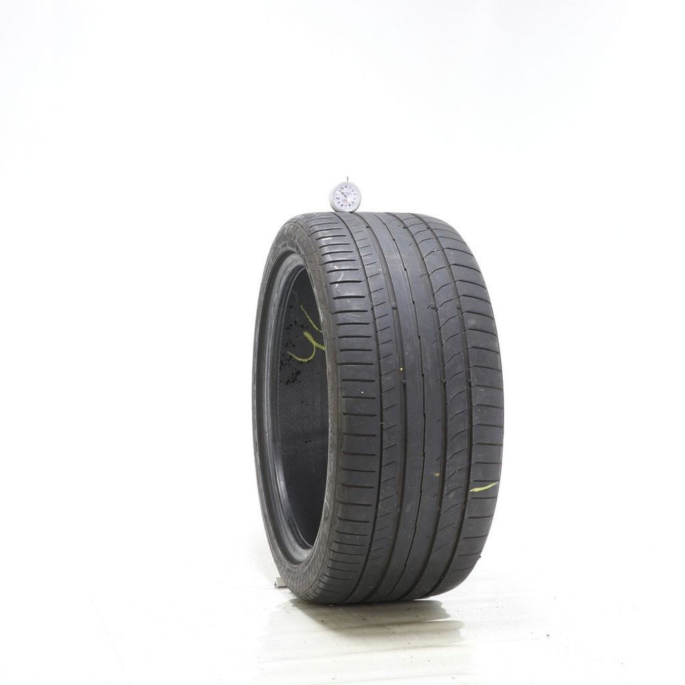 Set of (2) Used 255/35ZR18 Continental ContiSportContact 5P MO 94Y - 5-6/32 - Image 1