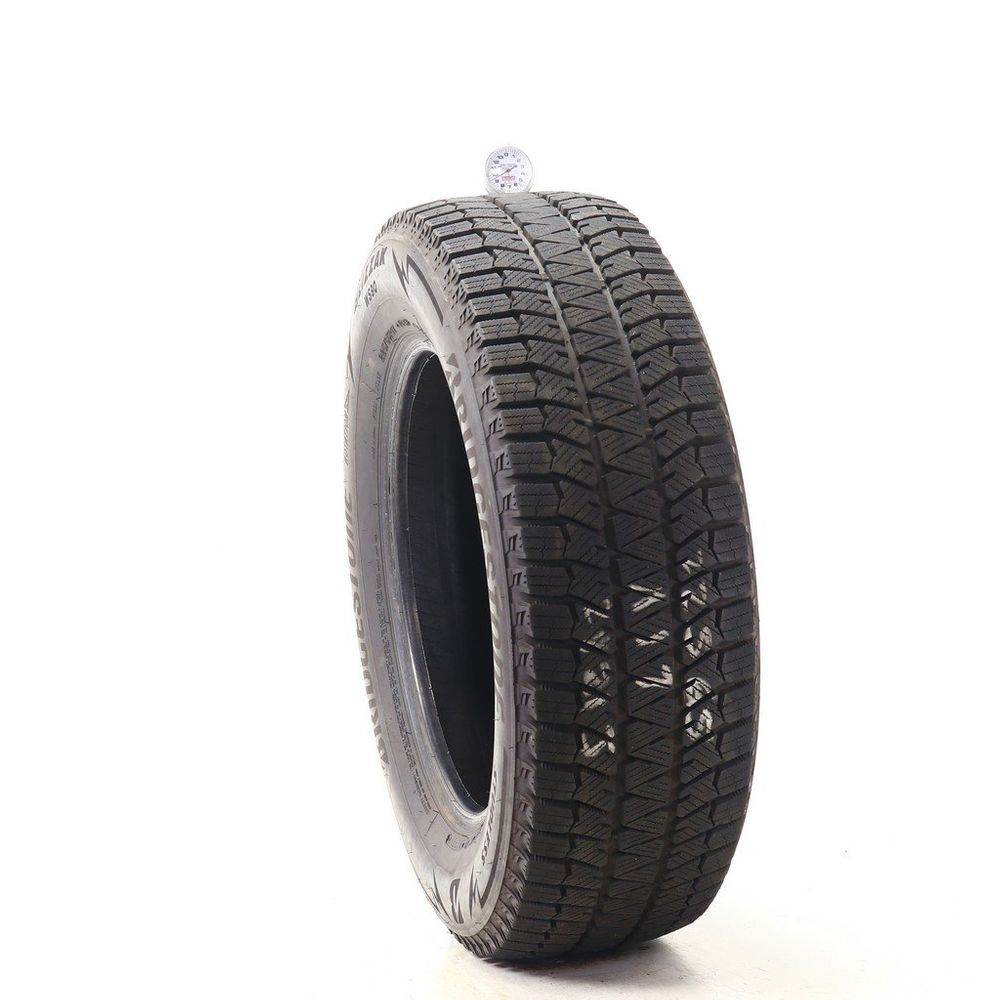 Set of (2) Used 225/65R17 Bridgestone Blizzak WS90 Studless 102H - 9.5-10.5/32 - Image 1