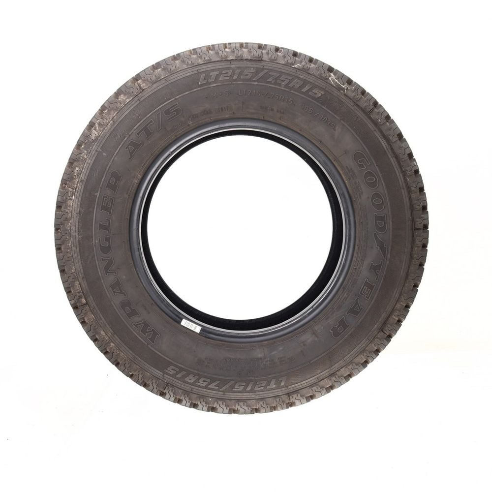 Set of (2) Used LT 215/75R15 Goodyear Wrangler AT/S 106/103S D - 14-15/32 - Image 6