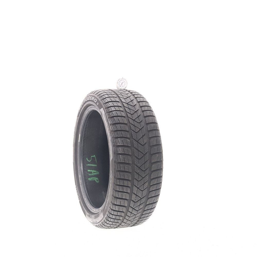 Set of (2) Used 215/45R17 Pirelli Winter Sottozero 3 91H - 7.5-8/32 - Image 4