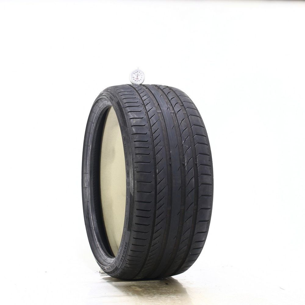 Set of (2) Used 265/30R20 Continental ContiSportContact 5P R01 ContiSilent 94Y - 7-8.5/32 - Image 1