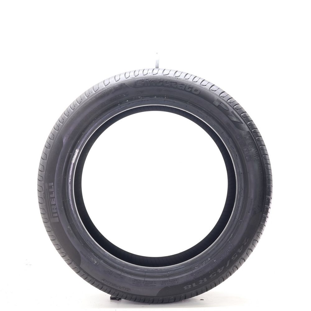 Used 245/45R18 Pirelli Cinturato P7 MOE Run Flat 100Y - 7.5/32 - Image 3
