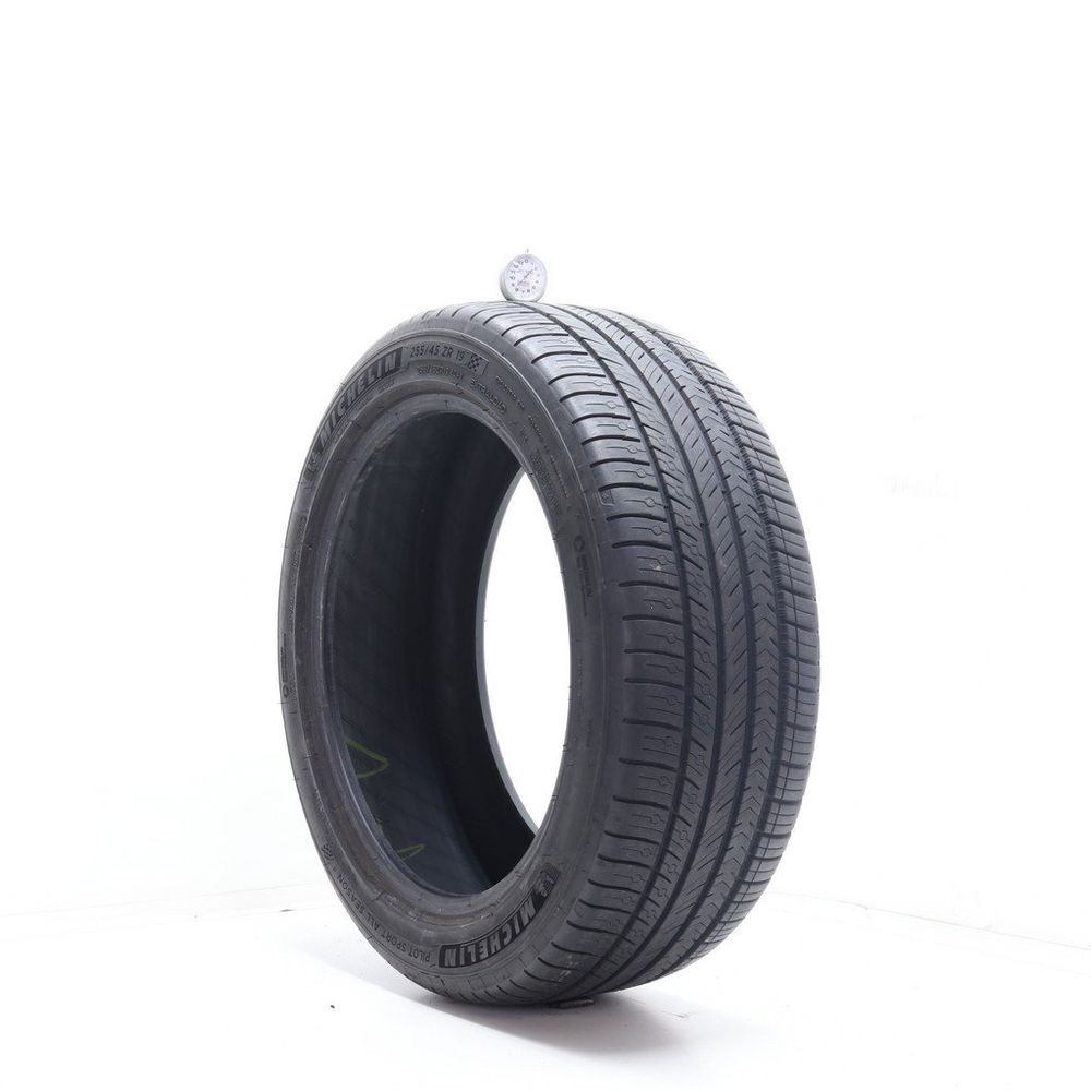 Set of (4) Used 255/45ZR19 Michelin Pilot Sport All Season 4 104Y - 8.5-10/32 - Image 1