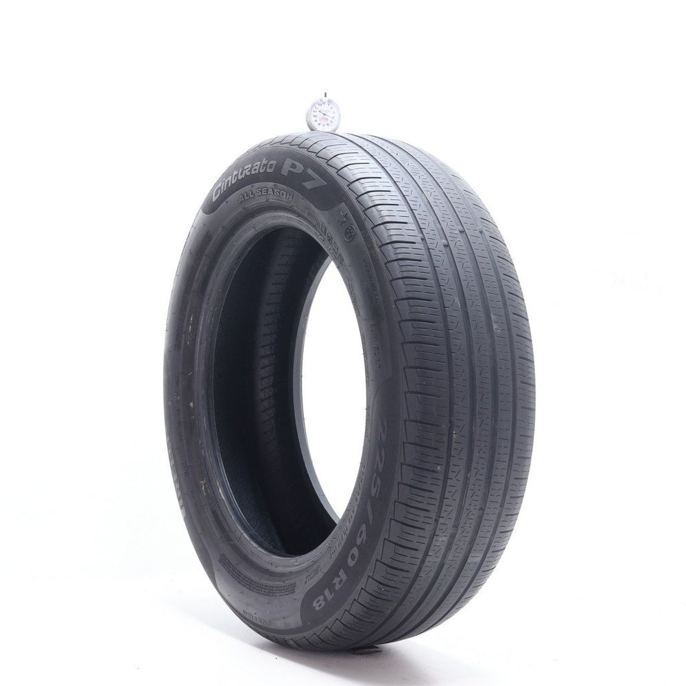 Set of (2) Used 225/60R18 Pirelli Cinturato P7 Run Flat 104H - 4-4.5/32 - Image 1