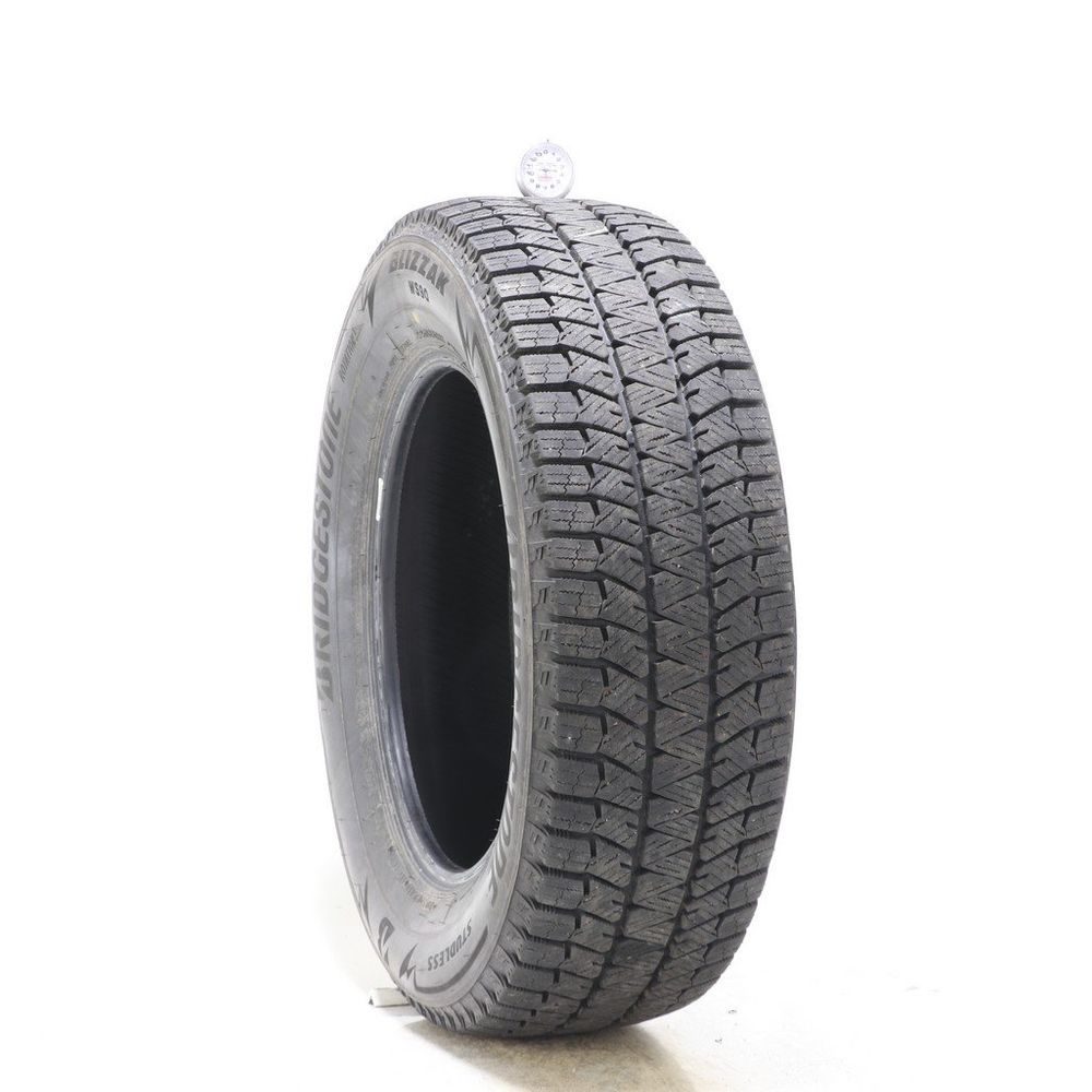 Set of (2) Used 225/65R17 Bridgestone Blizzak WS90 Studless 102H - 10.5-11/32 - Image 1