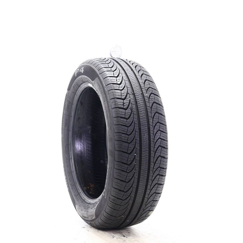 Set of (2) Used 215/55R17 Pirelli P4 Four Seasons Plus 94V - 10-10.5/32 - Image 1