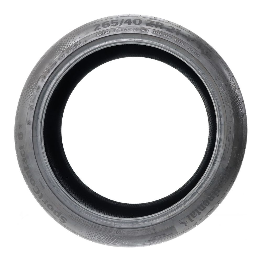 Set of (4) Used 265/40ZR21 Continental SportContact 6 105Y - 5-6.5/32 - Image 9