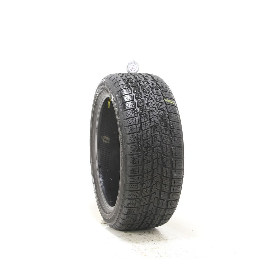 Set of (2) Used 225/45R17 Firestone WeatherGrip 91H - 8/32 - Image 1