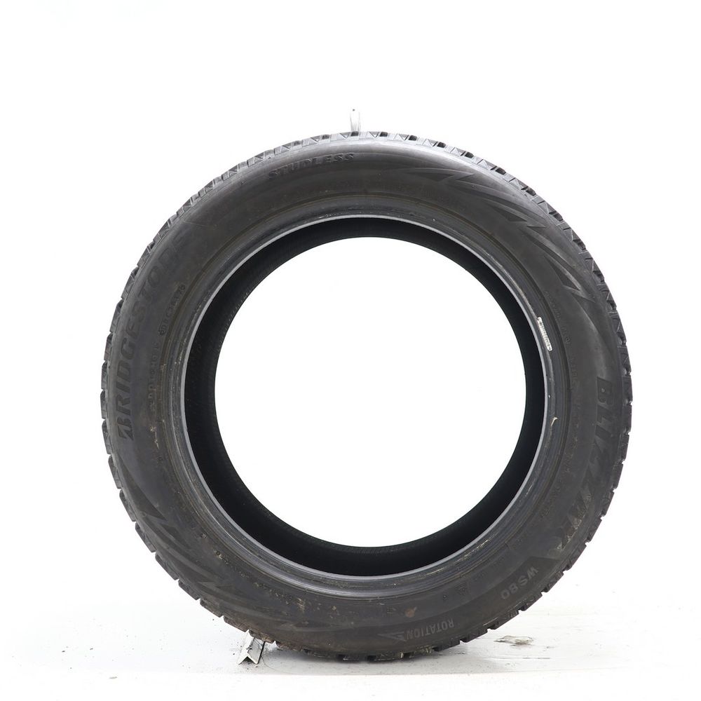 Set of (2) Used 245/50R18 Bridgestone Blizzak WS80 104H - 8.5-9/32 - Image 3