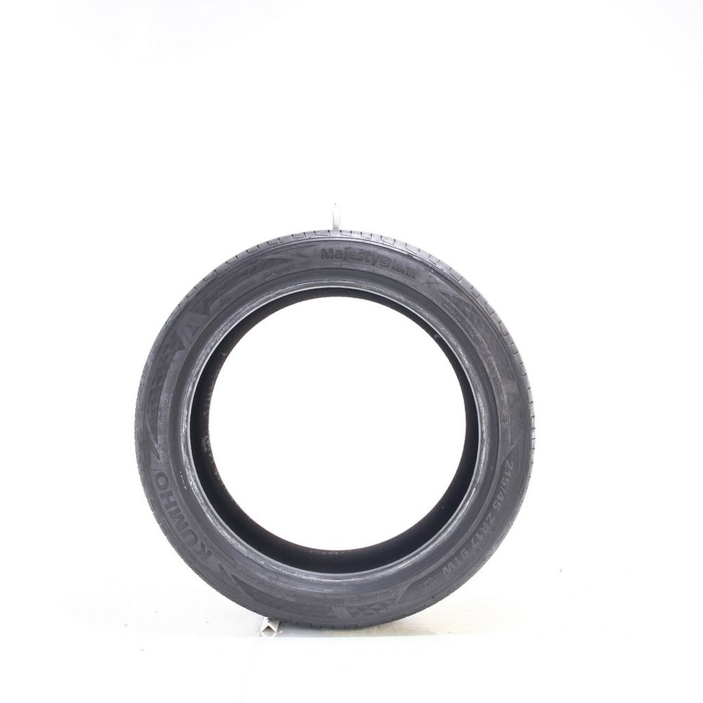 Set of (2) Used 215/45ZR17 Kumho Majesty 9 Solus TA91 91W - 8/32 - Image 3