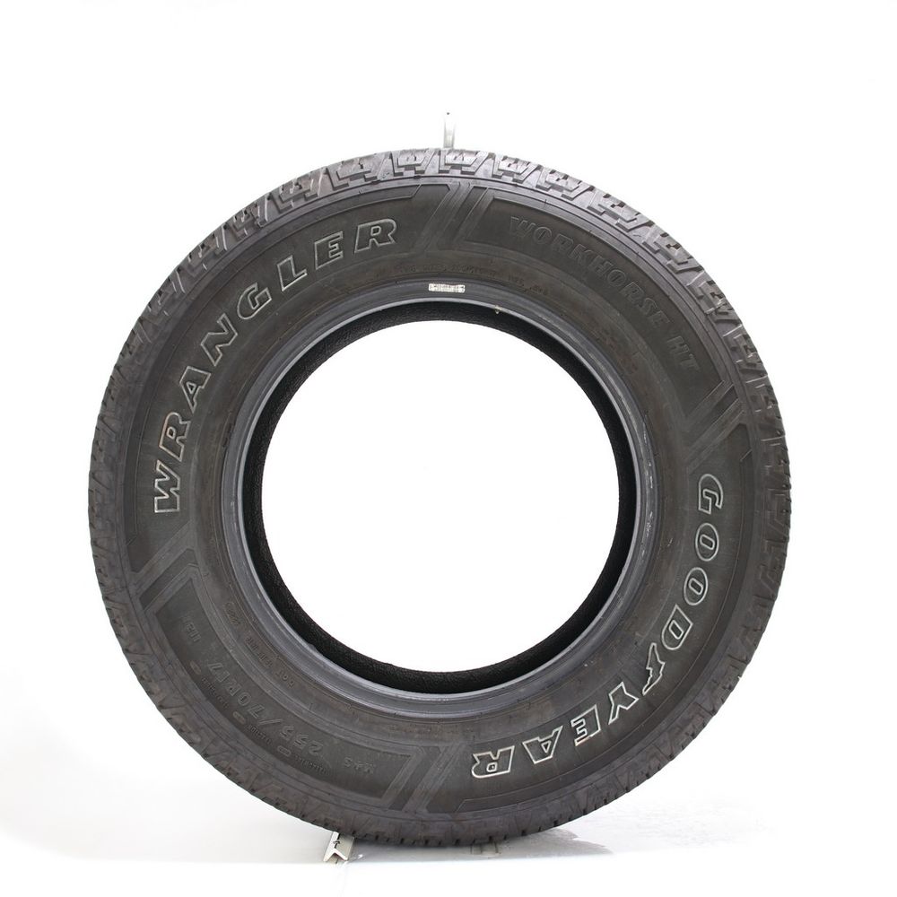 Set of (2) Used 255/70R17 Goodyear Wrangler Workhorse HT 112T - 8.5-9.5/32 - Image 3