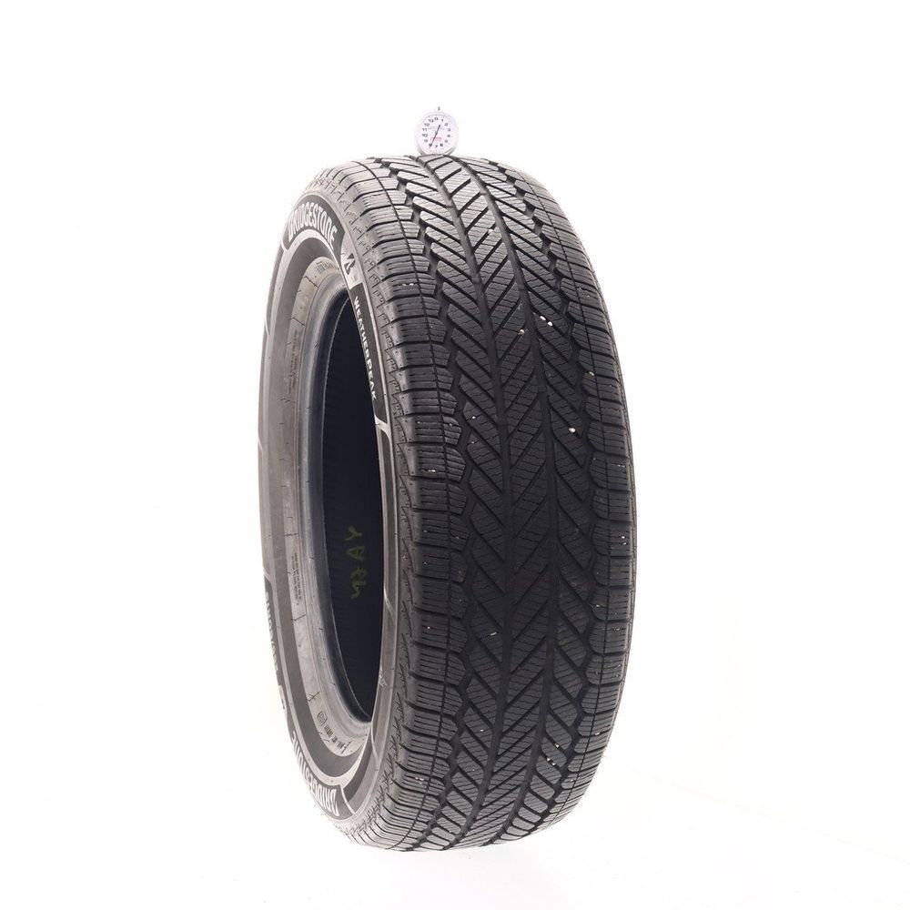 Set of (2) Used 255/60R19 Bridgestone WeatherPeak 109H - 7.5/32 - Image 1
