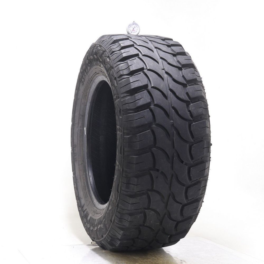 Set of (2) Used LT 33X12.5R18 Red Dirt Road RD-6 M/T 118Q E - 8-9/32 - Image 1