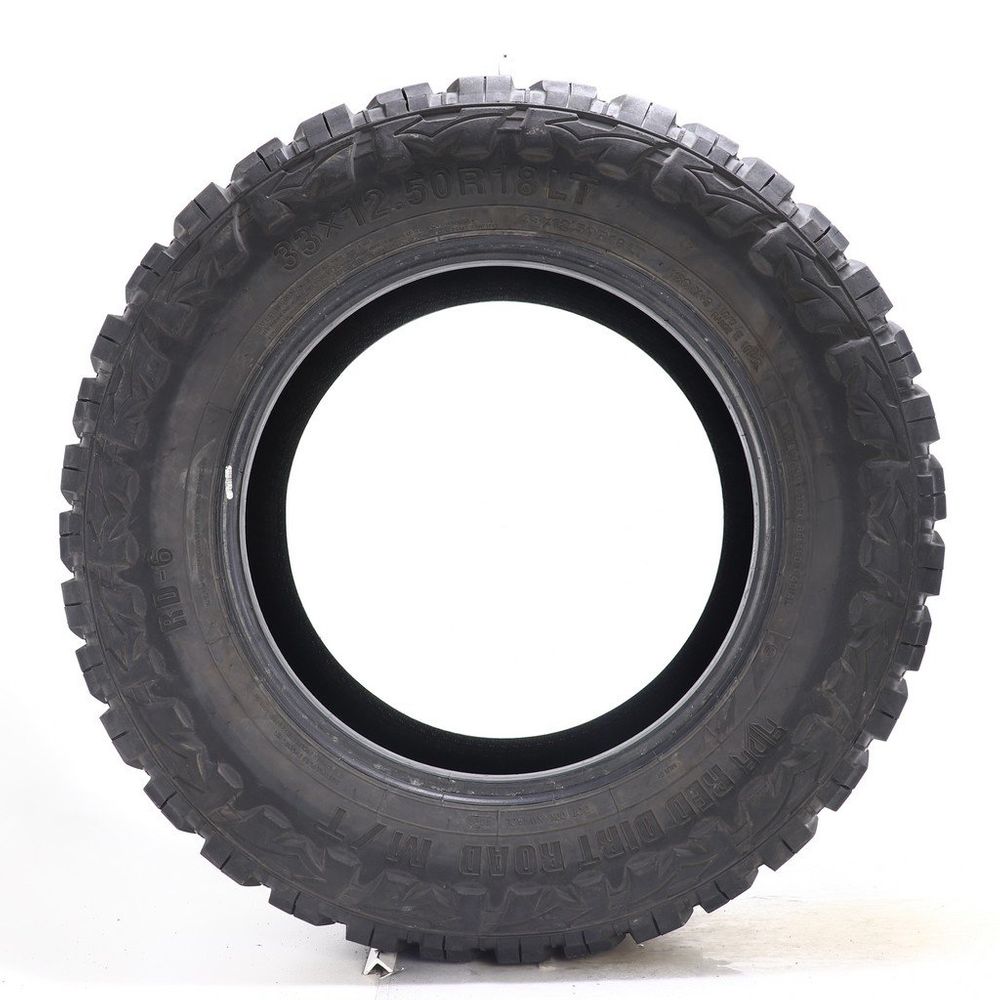Set of (2) Used LT 33X12.5R18 Red Dirt Road RD-6 M/T 118Q E - 8-9/32 - Image 3