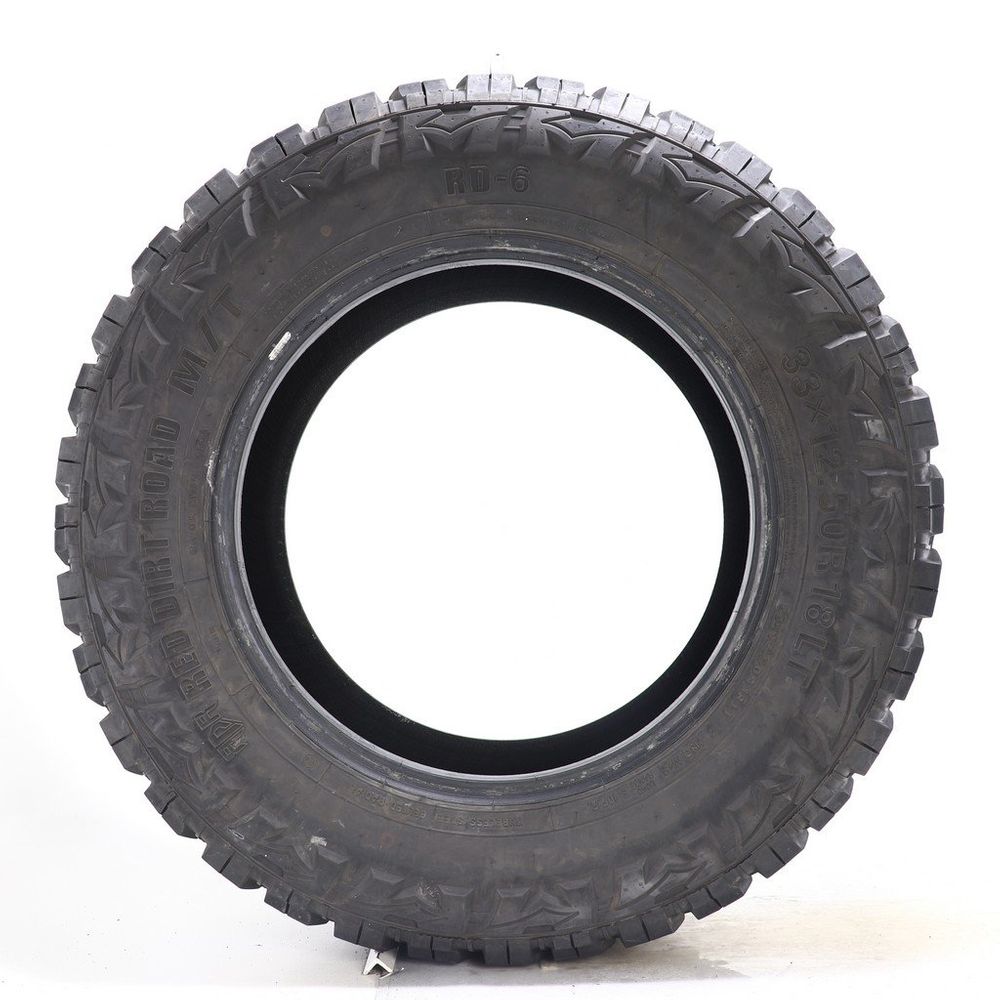 Set of (2) Used LT 33X12.5R18 Red Dirt Road RD-6 M/T 118Q E - 8-9/32 - Image 6