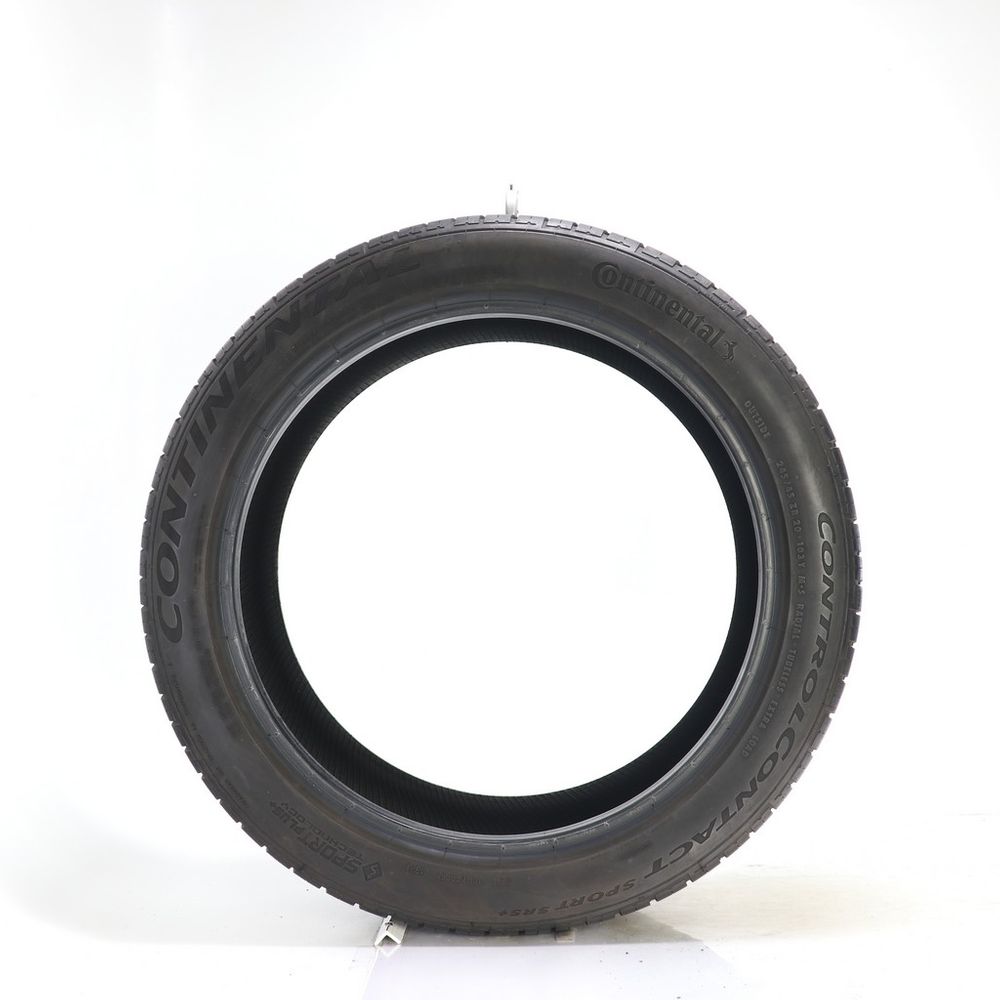 Set of (2) Used 245/45ZR20 Continental ControlContact Sport SRS Plus 103Y - 5.5-7/32 - Image 3