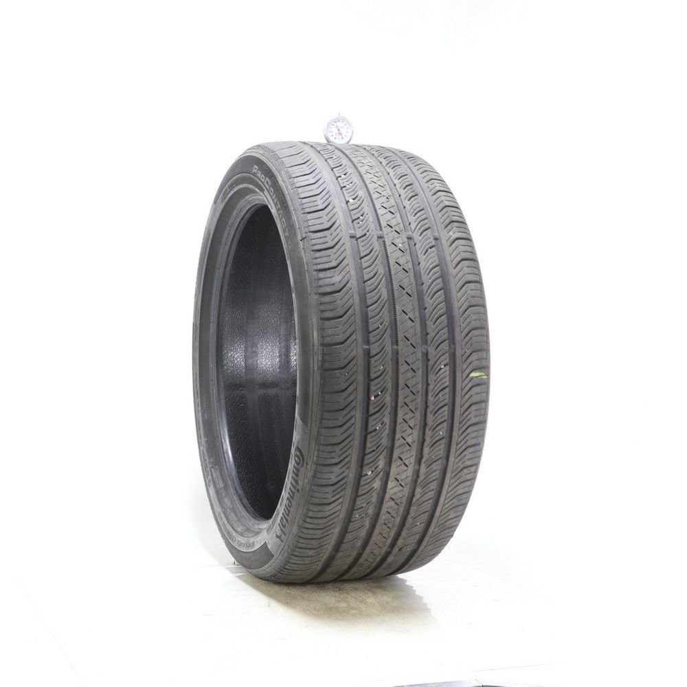 Set of (2) Used 285/40R21 Continental ProContact TX NO 109V - 6/32 - Image 1
