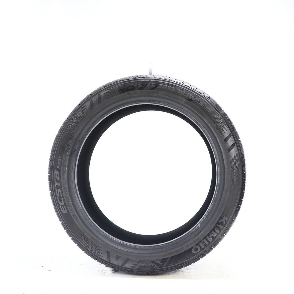 Set of (2) Used 245/45ZR19 Kumho Ecsta PA51 102W - 8.5-9.5/32 - Image 3