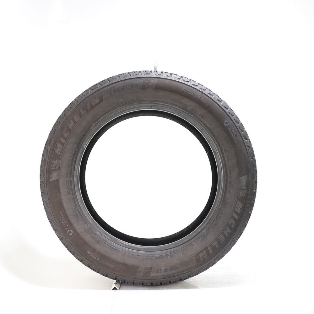 Set of (2) Used 225/60R18 Michelin X-Ice Snow 100H - 9.5/32 - Image 3
