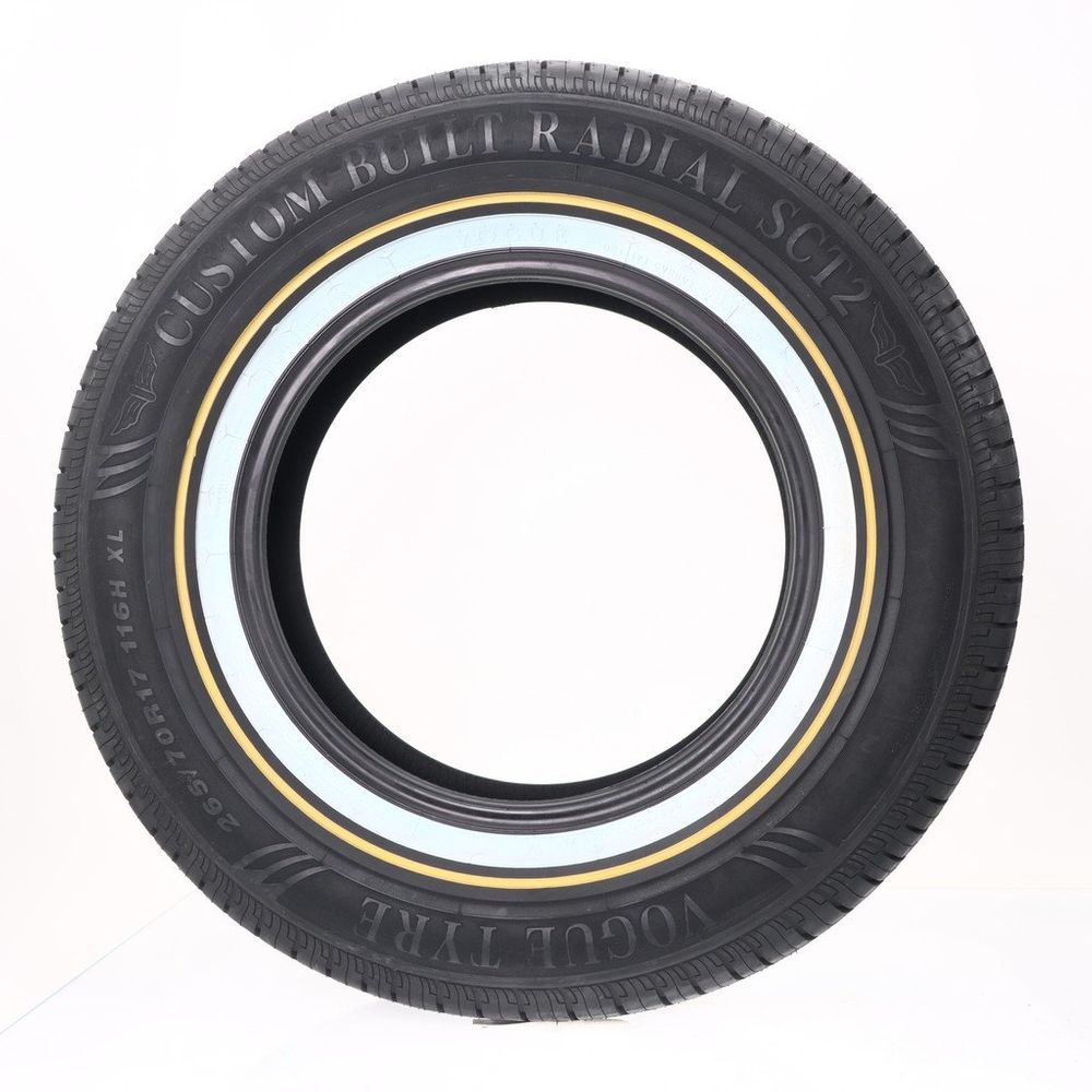 Set of (4) New 265/70R17 Vogue Custom Built Radial SCT2 Gold/White 116H - Image 3