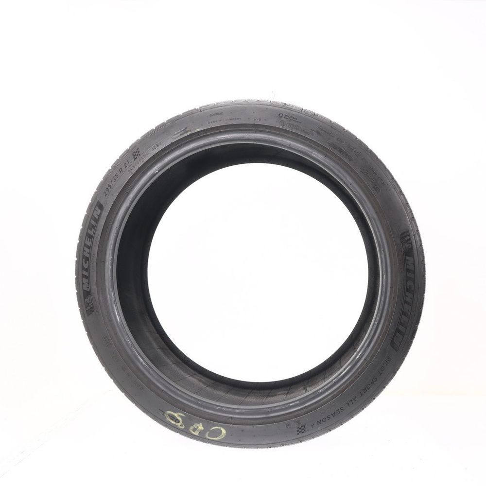Set of (2) Used 295/35R21 Michelin Pilot Sport All Season 4 NEO 103V - 5-6/32 - Image 3