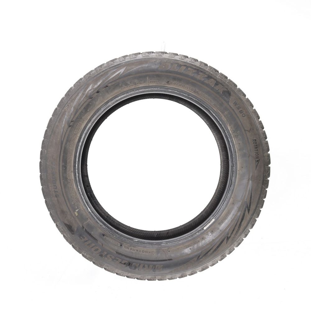 Set of (2) Used 225/60R18 Bridgestone Blizzak WS80 100H - 5.5-6/32 - Image 6