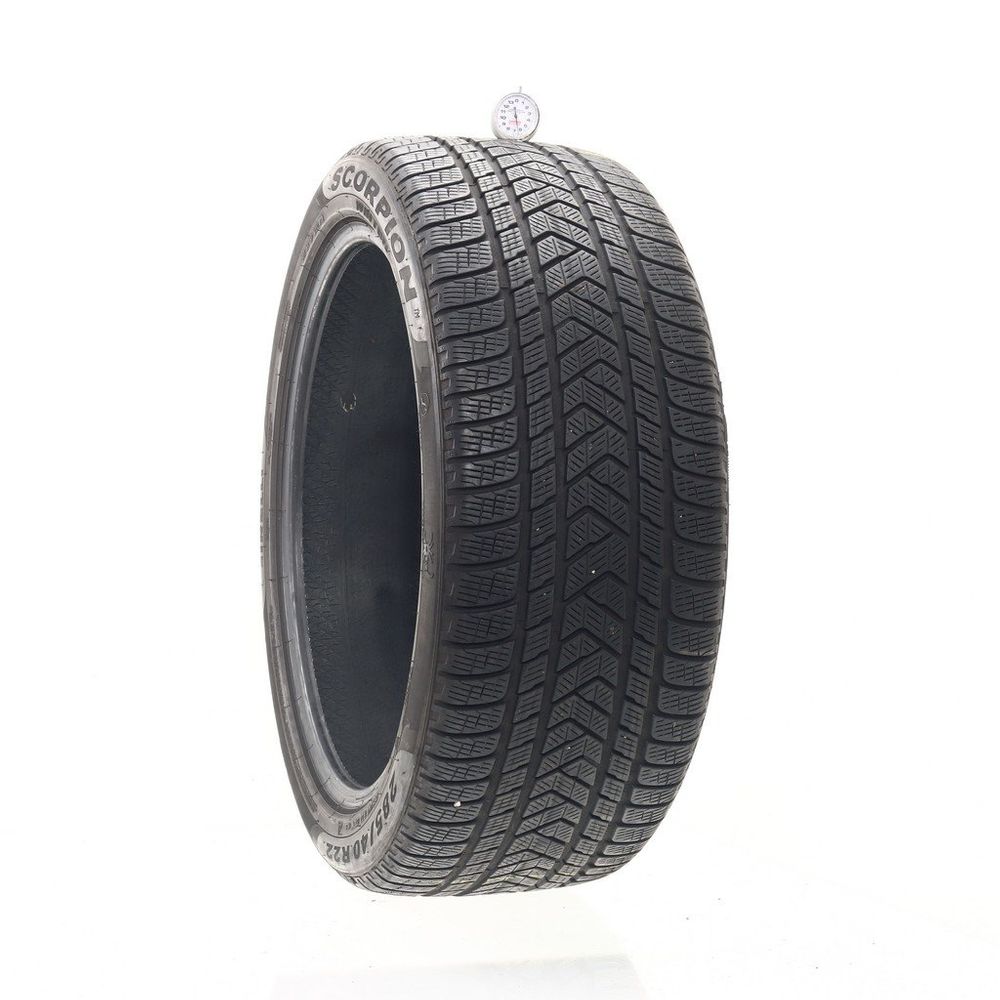 Set of (2) Used 285/40R22 Pirelli Scorpion Winter L 110W - 6.5/32 - Image 1