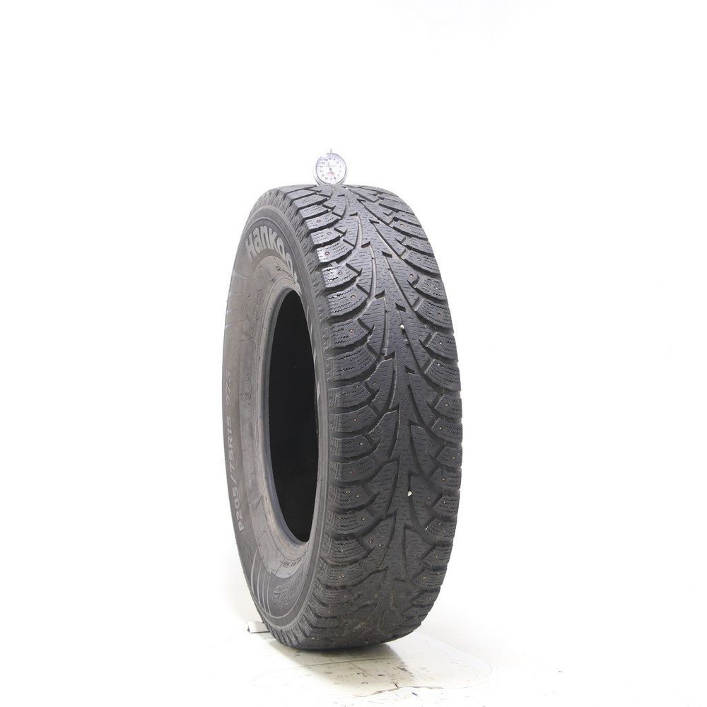 Used 205/75R15 Hankook Winter i*Pike (W409) Studded 97S - 6/32 - Image 1