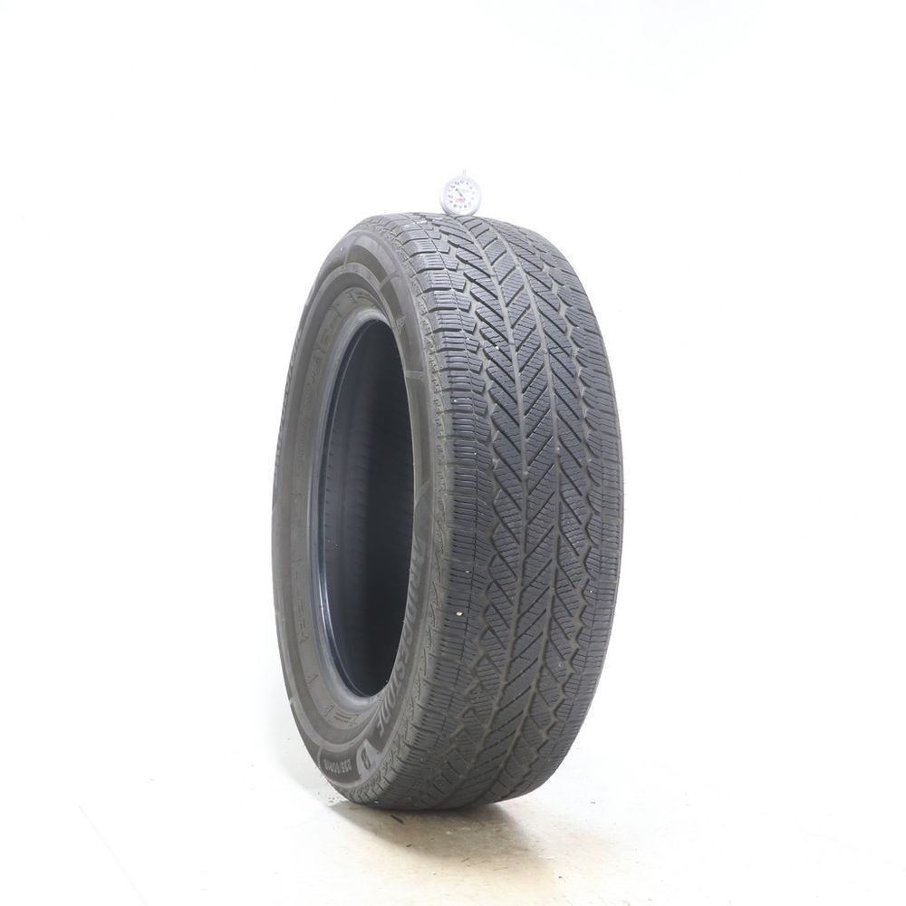 Set of (2) Used 235/60R18 Bridgestone WeatherPeak 103H - 5-6/32 - Image 1