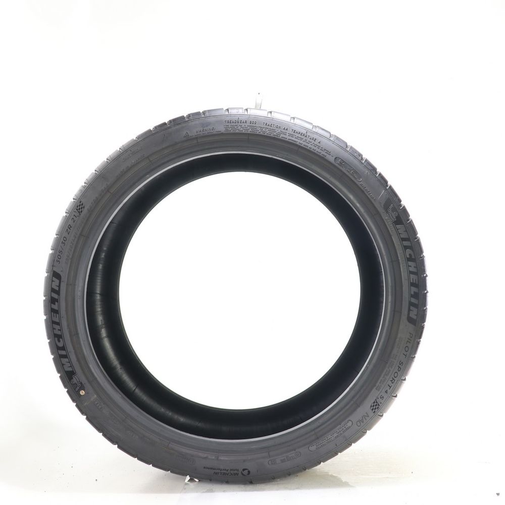 Set of (4) Used 305/30ZR21 Michelin Pilot Sport 4 S NAO 104Y - 7.5-9/32 - Image 4