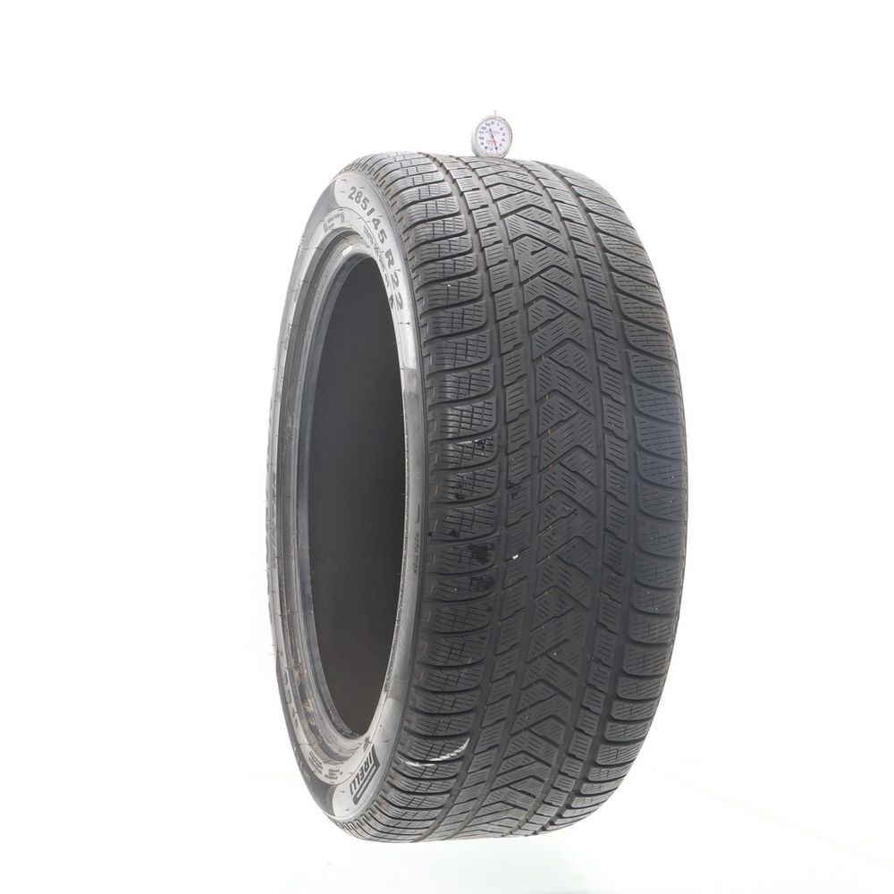Set of (2) Used 285/45R22 Pirelli Scorpion Winter LR 114V - 5.5-6/32 - Image 4