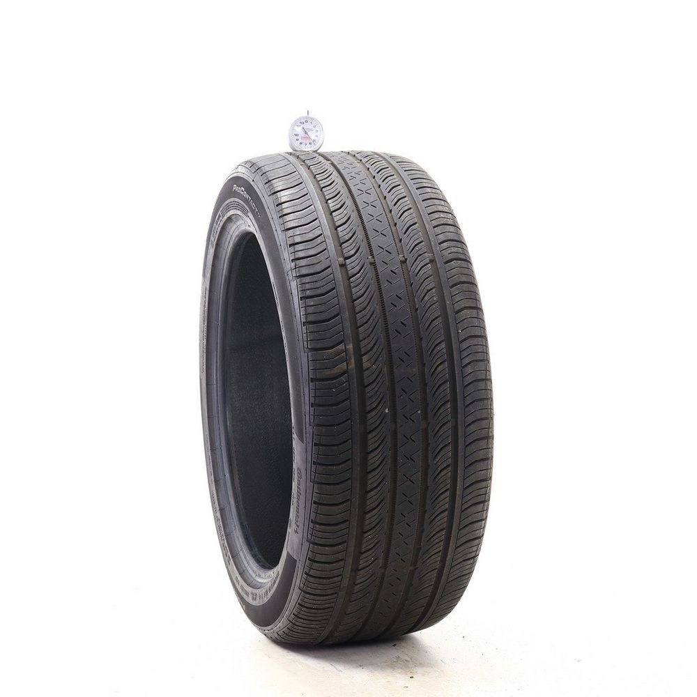Set of (2) Used 245/45R18 Continental ProContact TX 96V - 5.5-7/32 - Image 1