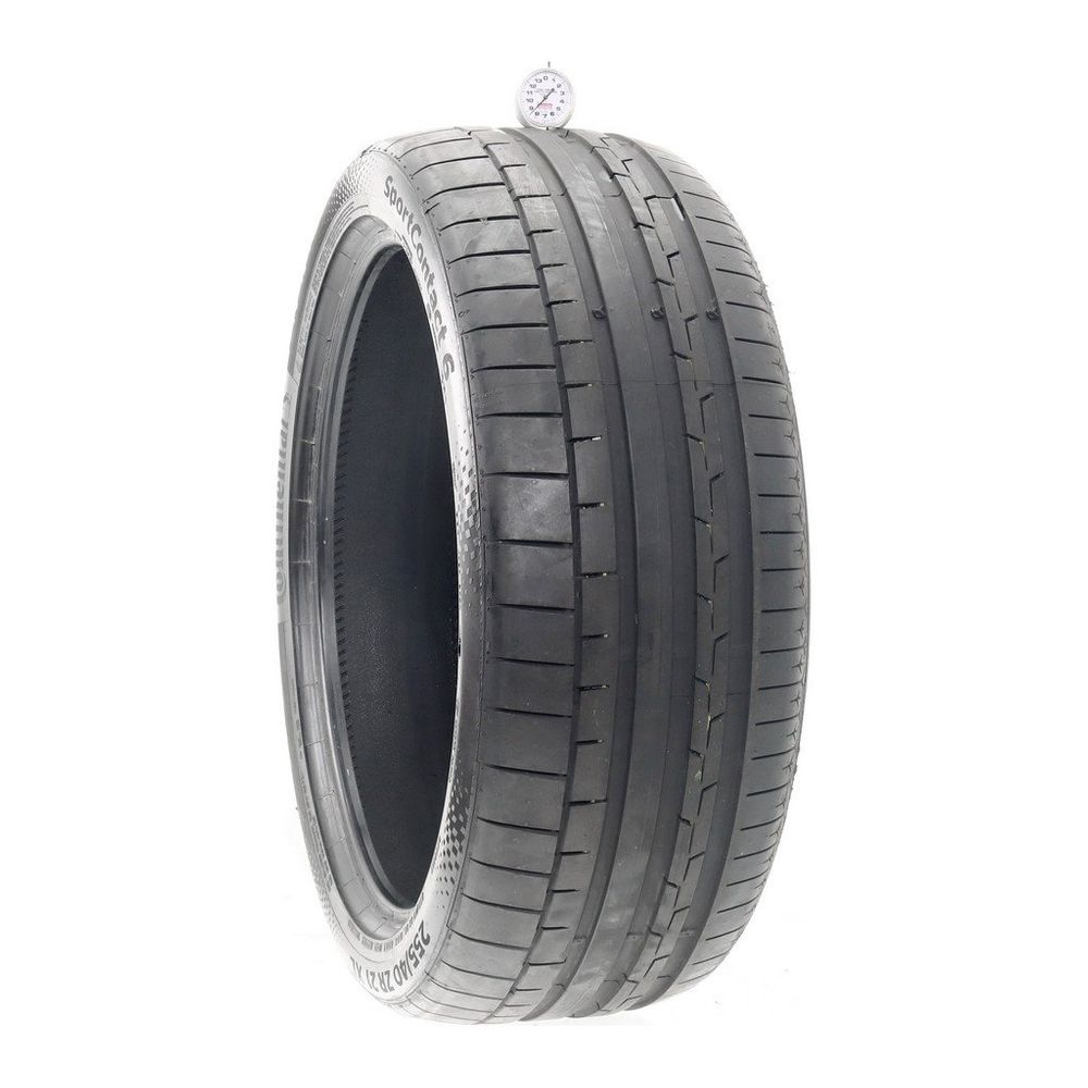 Used 255/40ZR21 Continental SportContact 6 R01 102Y - 8.5/32 - Image 1