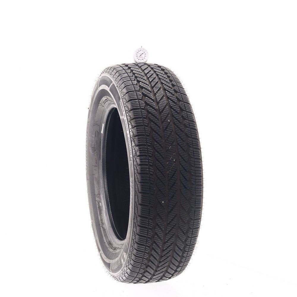 Set of (2) Used 225/65R17 Bridgestone WeatherPeak 102H - 9-9.5/32 - Image 1