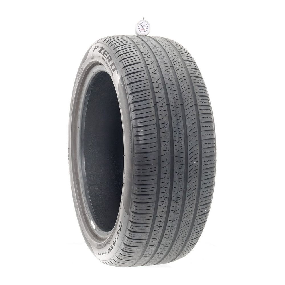 Set of (2) Used 255/45R19 Pirelli P Zero AO 104V - 5.5-6.5/32 - Image 1