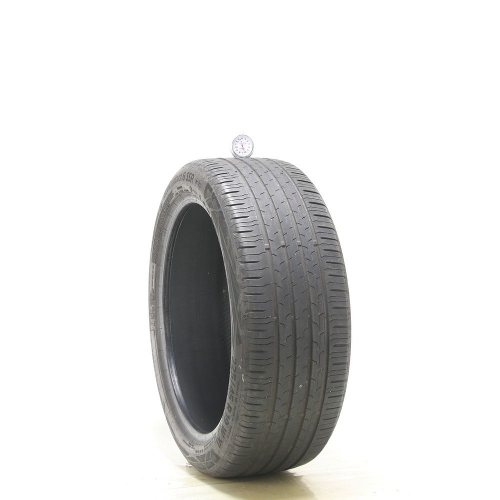 Set of (2) Used 225/45R19 Continental EcoContact 6 SSR 96W - 6-7.5/32 - Image 1
