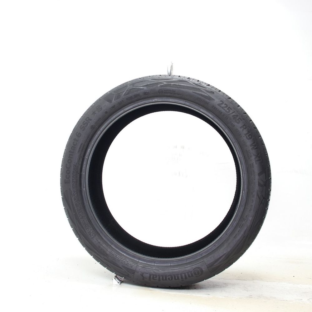 Set of (2) Used 225/45R19 Continental EcoContact 6 SSR 96W - 6-7.5/32 - Image 6