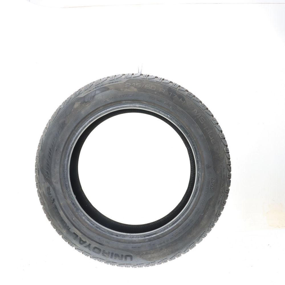 Set of (2) Used 215/60R17 Uniroyal MS Plus 77 SUV 96H - 8-9/32 - Image 3