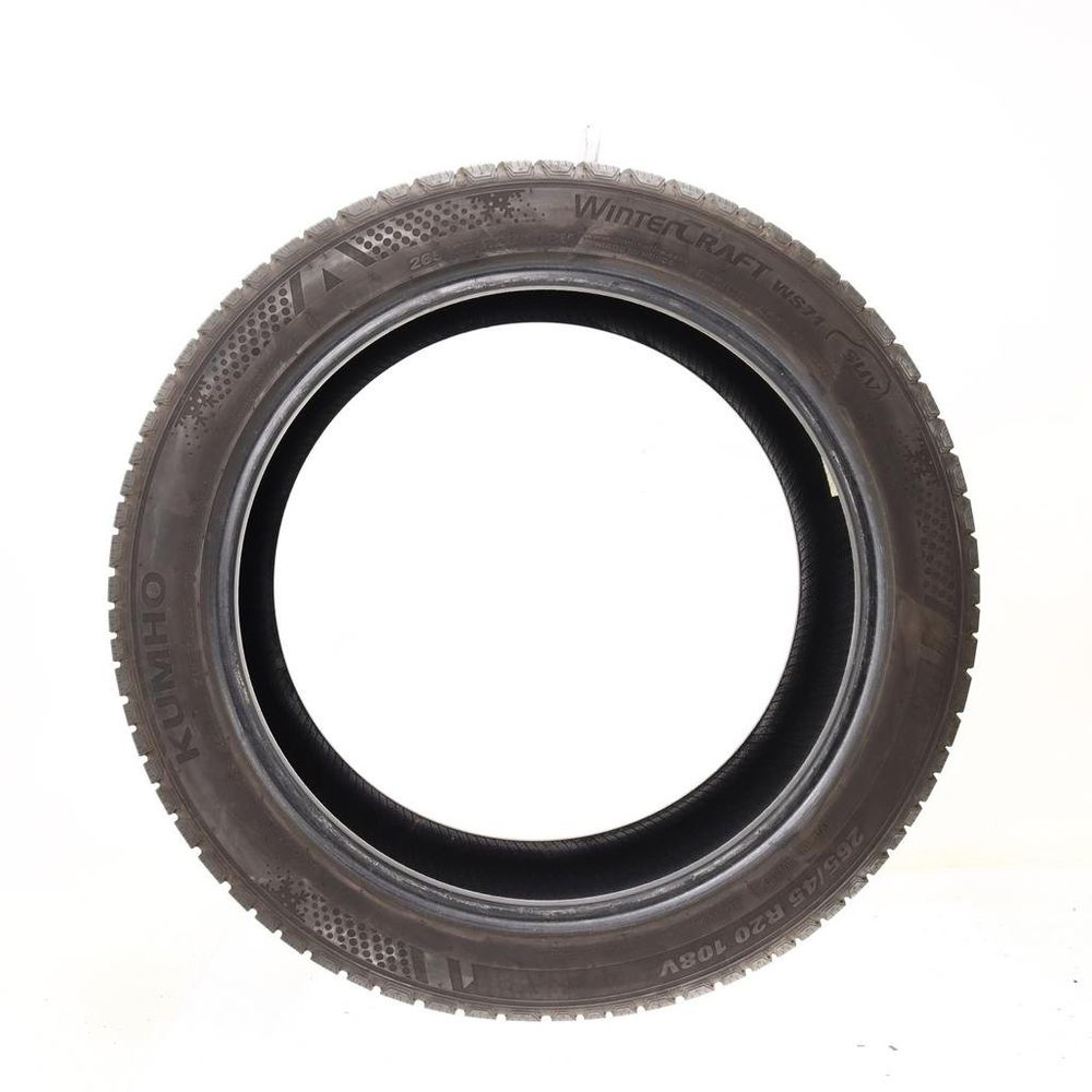 Set of (2) Used 265/45R20 Kumho WinterCraft WS71 SUV Asymmetric 108V - 8/32 - Image 3
